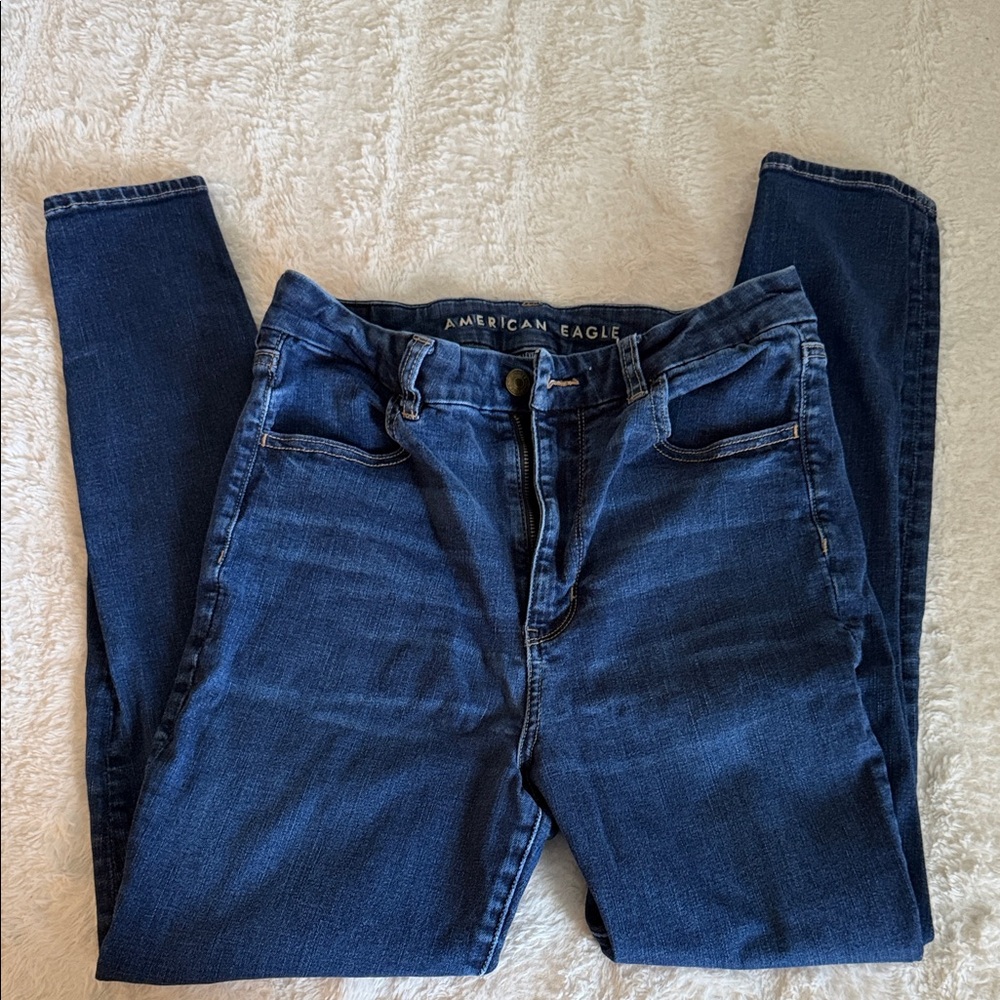 American Eagle Outfitters Dark Blue Skinny Jeans